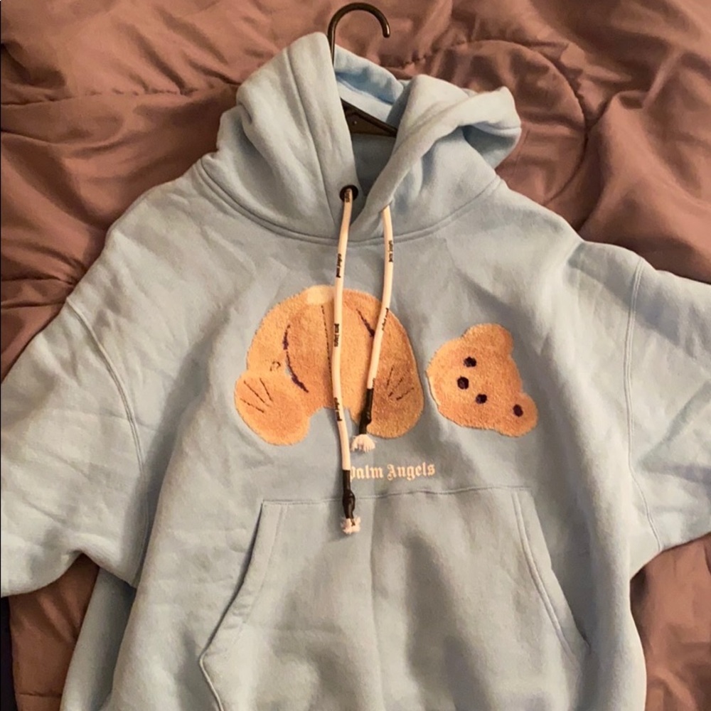 Palm Angels Blue Bear hoodie